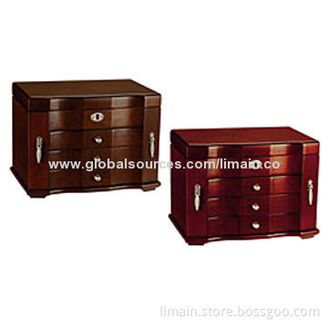 Wooden Jewelry Boxes with Lock and Key